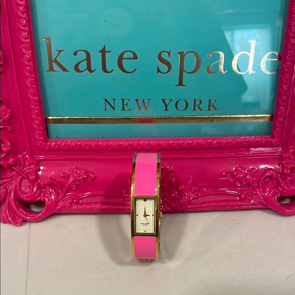 kate spade Pink and Gold Bangle Watch